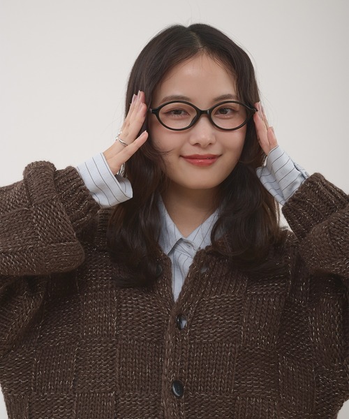MUHET（ミュエータ）の「glitter knit shirt cardigan / グリッターニットシャツカーディガン（カーディガン/ボレロ・レディース・チャコールグレー/ブラウン・FREE）」の13枚目の写真