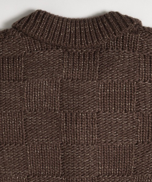 MUHET（ミュエータ）の「glitter knit shirt cardigan / グリッターニットシャツカーディガン（カーディガン/ボレロ・レディース・チャコールグレー/ブラウン・FREE）」の11枚目の写真