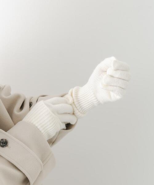 SMELLY（スメリー）の「2WAYホールタッチグローブ（手袋・レディース・ホワイト/グレー・-）」の5枚目の写真