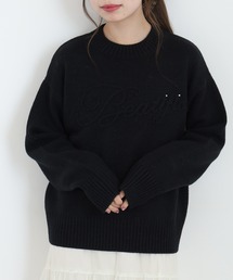 EGLANTINE ロゴ加工ニット