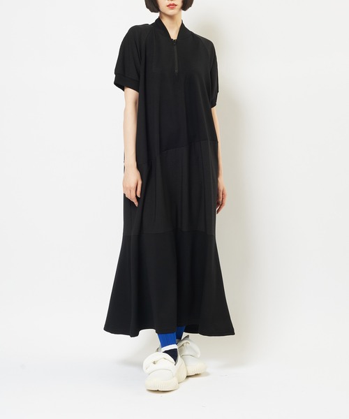 gomme ゴム　ワンピース ミックス切替ワンピース（ワンピース）｜gomme（ゴム）のファッション