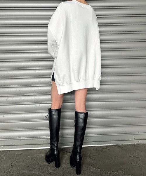 EGOIST（エゴイスト）の「ハートロゴプルオーバー（スウェット・レディース・ブラック/ホワイト/ボルドー/ネイビー・FREE）」の15枚目の写真