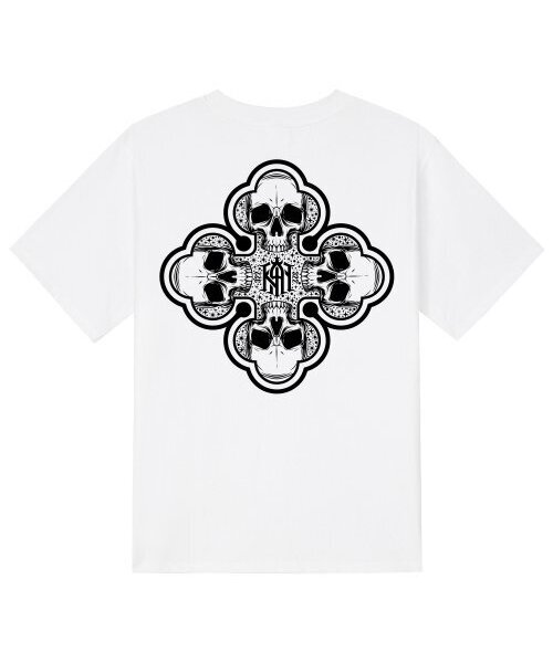 KAN6312(カン6312)の「KTW0127 スカルダン322 半袖Tシャツ - ホワイト(Tシャツ/カットソー・メンズ・その他・LARGE/MEDIUM/SMALL/X-LARGE)」の1枚目の写真