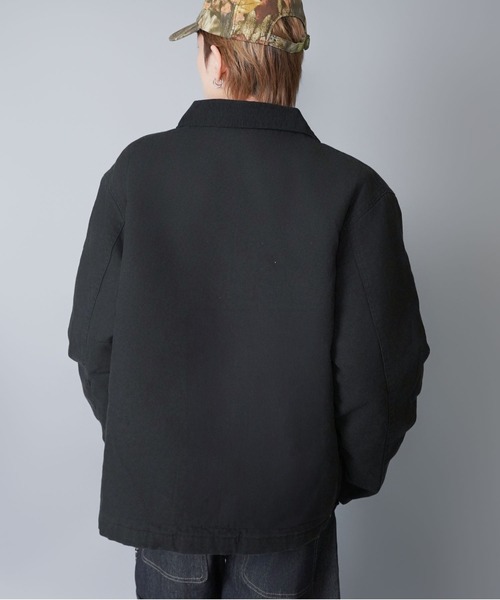 セール】【短丈】中綿ダック地デトロイトジャケット/キルティング裏地