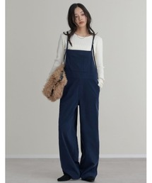 オールインワン・サロペット（ブルー・ネイビー/青色系）ファッション
