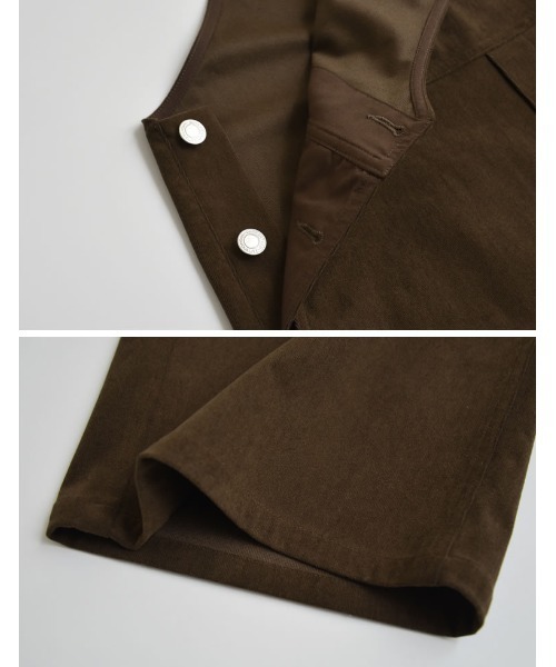 Re:EDIT（リエディ）の「[ZOZOTOWN限定][低身長/高身長サイズ有]コーデュロイナローストラップサロペット（サロペット/オーバーオール・レディース・ブラック/ネイビー/ブラウン・SHORT/MEDIUM/TALL/LARGE）」の20枚目の写真