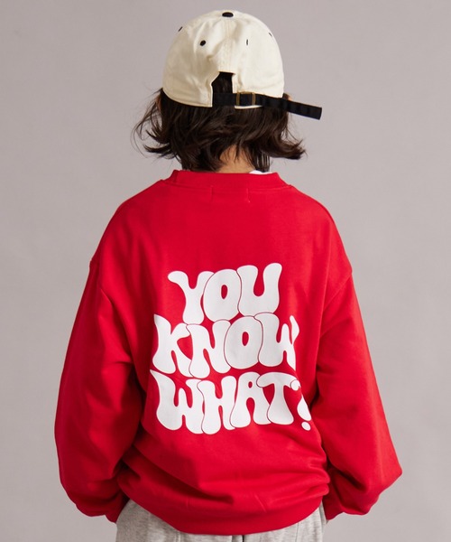 PAIRMANON STREET（ペアマノンストリート）の「裏毛 前後プリント スウェット トレーナー【PAIRMANON STREET】（スウェット・キッズ・レッド/グレー/ブラック系その他/ブルー/ブラック・100/110/120/130/140/150/160/90）」の5枚目の写真