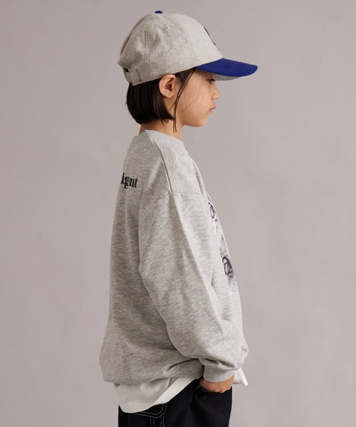 PAIRMANON STREET（ペアマノンストリート）の「裏毛 前後プリント スウェット トレーナー【PAIRMANON STREET】（スウェット・キッズ・レッド/グレー/ブラック系その他/ブルー/ブラック・100/110/120/130/140/150/160/90）」の15枚目の写真