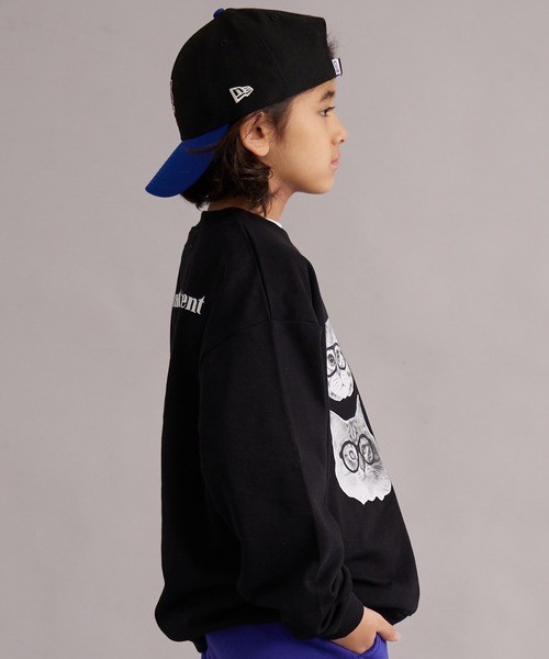 PAIRMANON STREET（ペアマノンストリート）の「裏毛 前後プリント スウェット トレーナー【PAIRMANON STREET】（スウェット・キッズ・レッド/グレー/ブラック系その他/ブルー/ブラック・100/110/120/130/140/150/160/90）」の6枚目の写真
