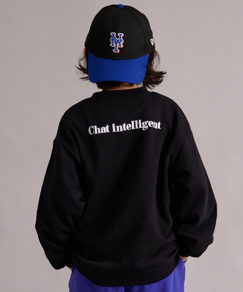 PAIRMANON STREET（ペアマノンストリート）の「裏毛 前後プリント スウェット トレーナー【PAIRMANON STREET】（スウェット・キッズ・レッド/グレー/ブラック系その他/ブルー/ブラック・100/110/120/130/140/150/160/90）」の7枚目の写真