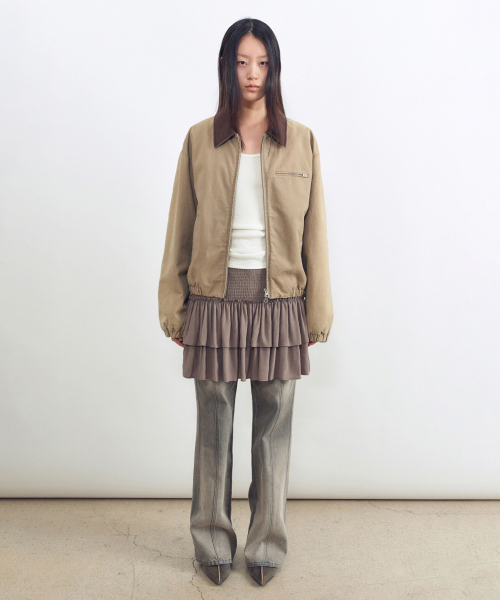 INSILENCE WOMEN(インサイレンスウーマン)の「ウォッシングコットンジャンパーASHBEIGE(デニムジャケット・レディース・その他・MEDIUM/SMALL)」の2枚目の写真