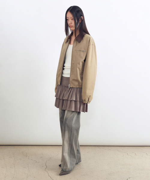 INSILENCE WOMEN(インサイレンスウーマン)の「ウォッシングコットンジャンパーASHBEIGE(デニムジャケット・レディース・その他・MEDIUM/SMALL)」の3枚目の写真