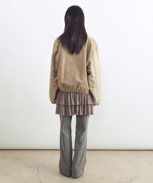 INSILENCE WOMEN(インサイレンスウーマン)の「ウォッシングコットンジャンパーASHBEIGE(デニムジャケット・レディース・その他・MEDIUM/SMALL)」の4枚目の写真