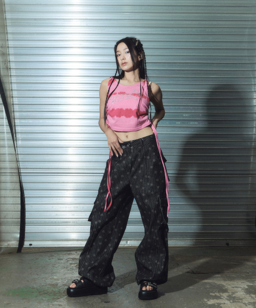 CHERRYQUIRI(チェリーキュリー)の「gem stone shirring top - pink(Tシャツ/カットソー・レディース・その他・FREE)」の3枚目の写真