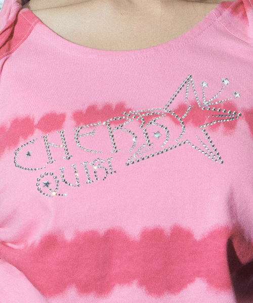 CHERRYQUIRI(チェリーキュリー)の「gem stone shirring top - pink(Tシャツ/カットソー・レディース・その他・FREE)」の4枚目の写真