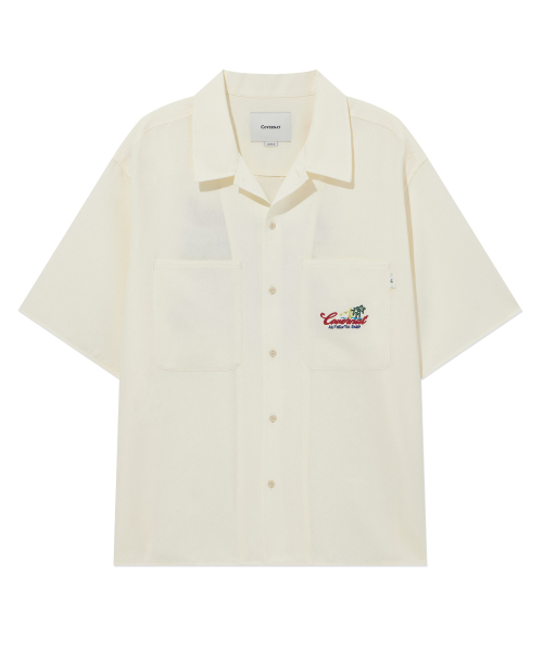 COVERNAT(カバーナット)の「グラフィックハーフシャツクリーム(シャツ/ブラウス・レディース・その他・MEDIUM/LARGE/X-LARGE/XX-LARGE/SMALL)」の1枚目の写真