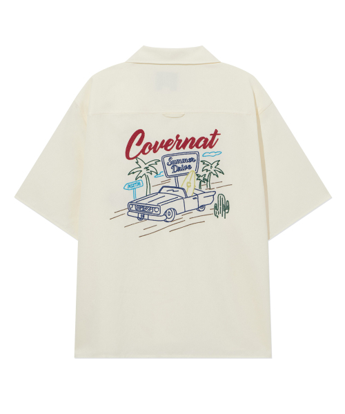 COVERNAT(カバーナット)の「グラフィックハーフシャツクリーム(シャツ/ブラウス・レディース・その他・MEDIUM/LARGE/X-LARGE/XX-LARGE/SMALL)」の2枚目の写真