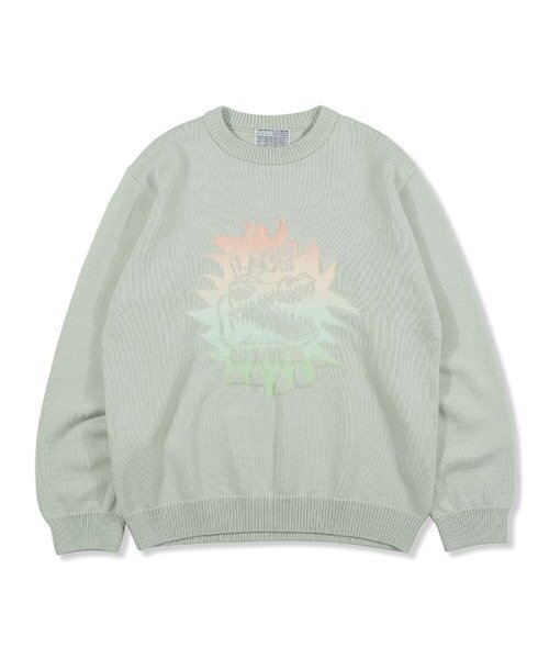 DINO GRAPHIC KNIT_светло‑серый