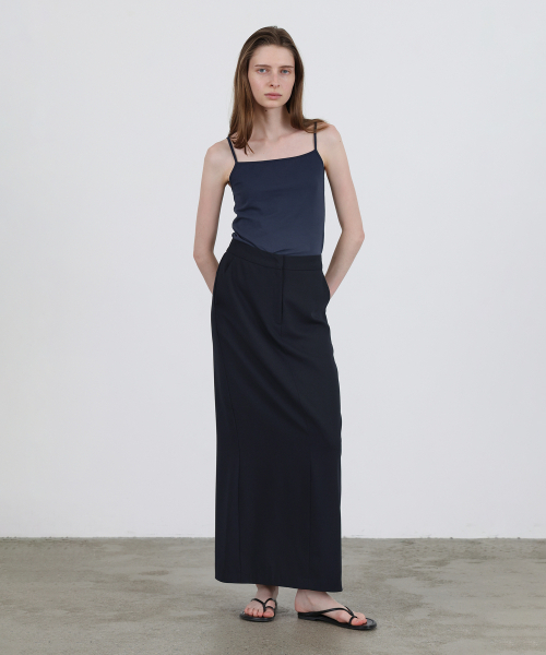 LEVAR(レバー)の「Whenever Standard Sleeveless Top - Navy(Tシャツ/カットソー・レディース・ネイビー・FREE)」の3枚目の写真