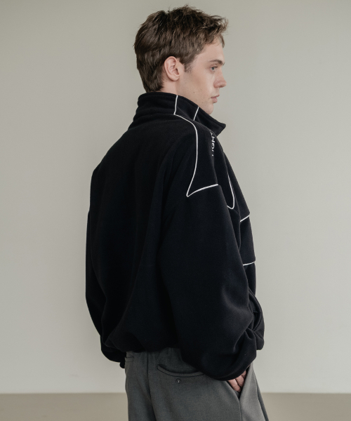 SSIN AND LEE(シンアンドリー)の「SLレーシングフリースハーフジップブラック(その他アウター・メンズ・その他・MEDIUM/LARGE)」の2枚目の写真