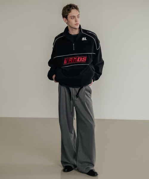 SSIN AND LEE(シンアンドリー)の「SLレーシングフリースハーフジップブラック(その他アウター・メンズ・その他・MEDIUM/LARGE)」の4枚目の写真