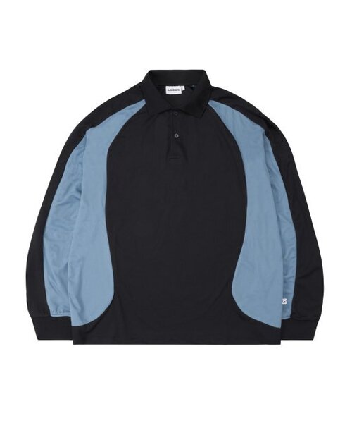 Color Block Polo Shirt - Black