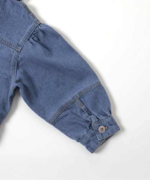 apres les cours（アプレレクール）の「レースモチーフショートデニムジャケット（デニムジャケット・キッズ・ブルー・140/130/120/110/100/90）」の12枚目の写真