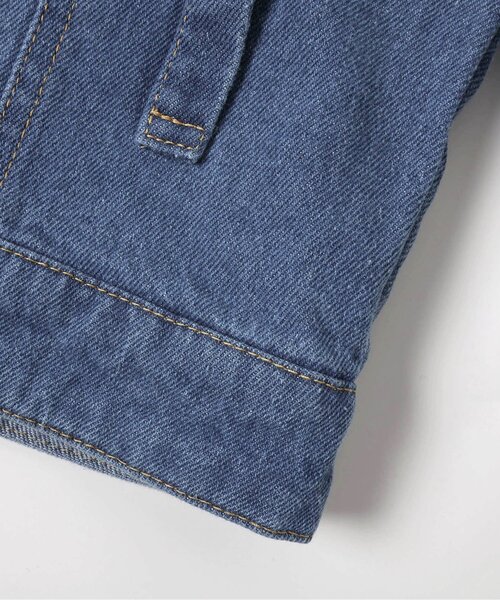 apres les cours（アプレレクール）の「レースモチーフショートデニムジャケット（デニムジャケット・キッズ・ブルー・140/130/120/110/100/90）」の15枚目の写真