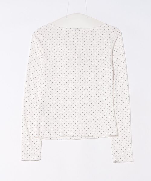 IMARI(イマリ)の「【 IMARI / イマリ 】 シャーリング リボン ドット ロンT #(Tシャツ/カットソー・レディース・ホワイト/ブラック/ホワイト系その他・FREE)」の8枚目の写真