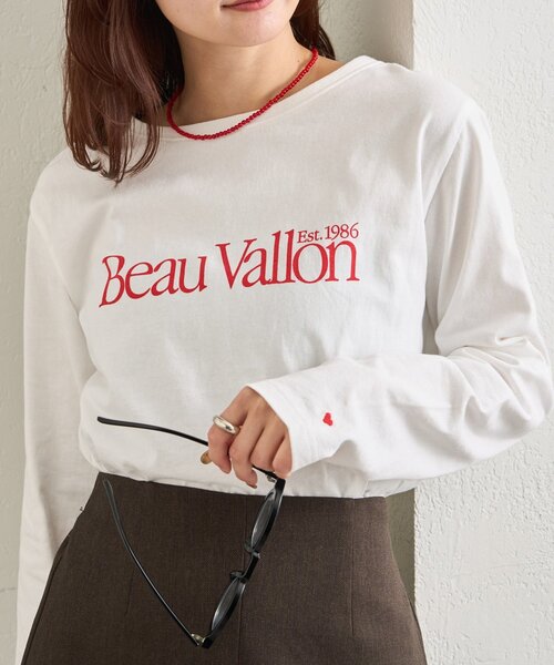 mystic(ミスティック)の「カラーチビロゴロングTシャツ(Tシャツ/カットソー・レディース・オフホワイト/ベージュ・FREE)」の6枚目の写真