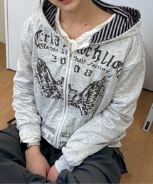 Vini（ヴィニ）の「【Y2K】ユニセックスウイングフルジップパーカー（パーカー）」