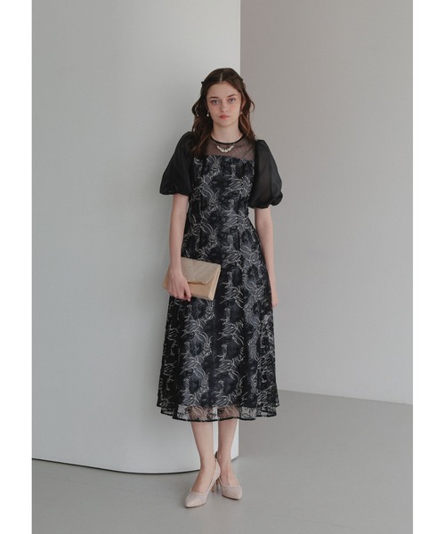 Dorry Doll（ドリードール）の「ニュアンスフラワーレースドレス