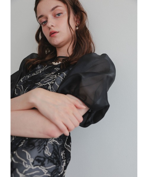 Dorry Doll（ドリードール）の「ニュアンスフラワーレースドレス