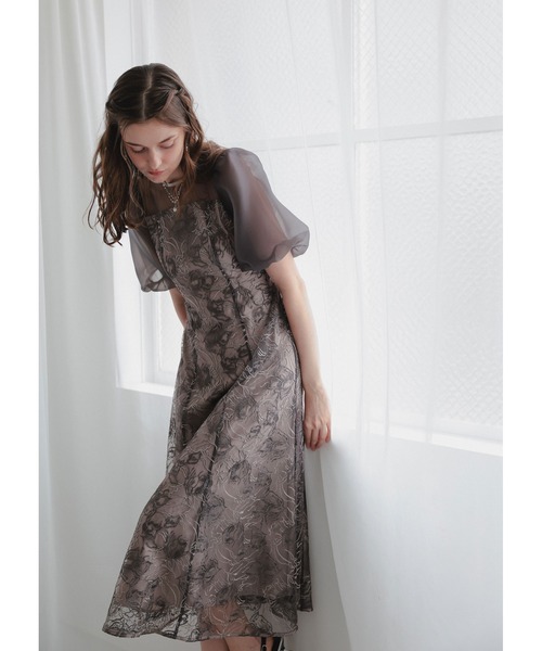 ニュアンスフラワーレースドレス（ドレス）｜Dorry Doll（ドリードール