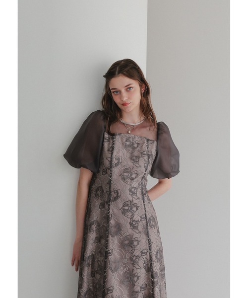 Dorry Doll（ドリードール）の「ニュアンスフラワーレースドレス