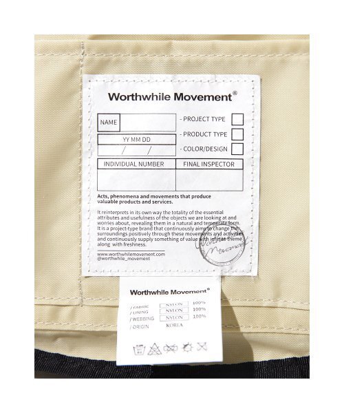 WORTHWHILE MOVEMENT(ワースワイルムーブメント)の「アーモンドバッグ (サンド)(メッセンジャーバッグ・レディース・その他・FREE)」の8枚目の写真