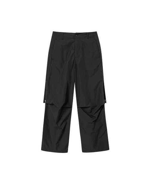 WORTHWHILE MOVEMENT(ワースワイルムーブメント)の「フレアドジャスターパンツ(ブラック)(その他パンツ・メンズ・その他・LARGE/X-LARGE)」の1枚目の写真