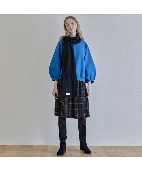 AVANT-G(アバン)の「Tartan Check Pleated Midi Skirt - GREEN(スカート・レディース・ブラウン/ダークグリーン/レッド・FREE)」の2枚目の写真