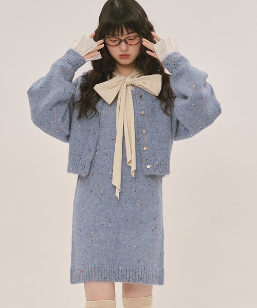 spangle knit set up / スパンコールニットセットアップ（セットアップ