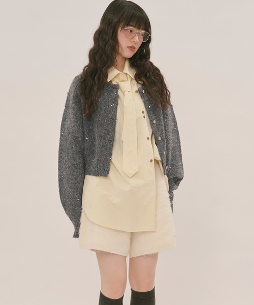 ロワンニュイ loin nuit スパンコールニットセットアップ spangle knit set up / スパンコールニットセットアップ（セットアップ