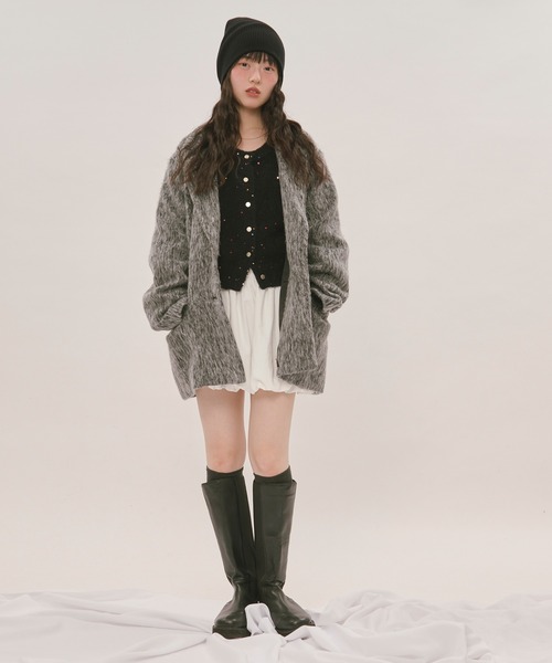loin nuit(ロワンニュイ)の「spangle knit set up / スパンコールニットセットアップ(セットアップ・レディース・アイボリー/ブラック/グレー/ブルー・FREE)」の22枚目の写真