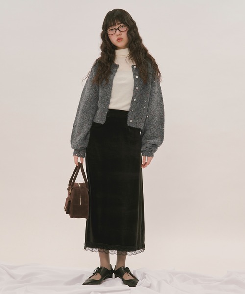 Loin nuit スパンコールニット　セット spangle knit set up / スパンコールニットセットアップ（セットアップ