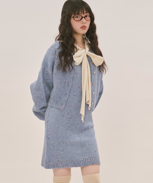 spangle knit set up / スパンコールニットセットアップ（セットアップ