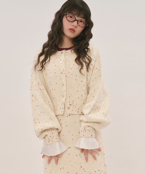 spangle knit set up / スパンコールニットセットアップ（セットアップ