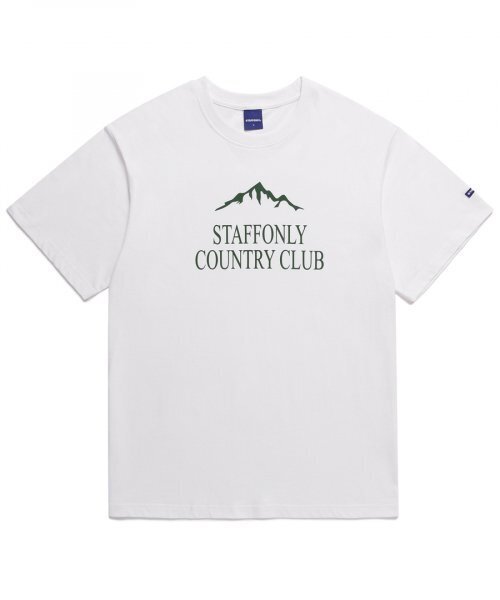 STAFF ONLY(スタッフオンリー)の「MOUNTAIN CC TEE (WHITE)(Tシャツ/カットソー・メンズ・その他・MEDIUM/LARGE)」の1枚目の写真