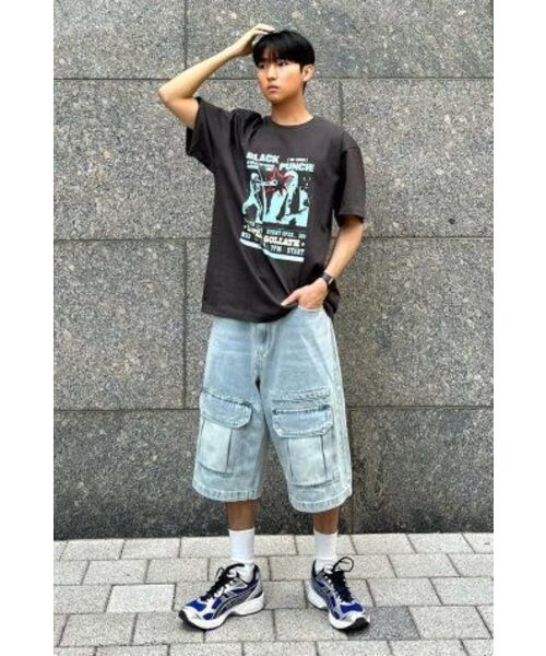 CACTUSDONUTMARKET(カクタスドーナツマーケット)の「Black Punch T-Shirt - Charcoal(Tシャツ/カットソー・メンズ・その他・MEDIUM/LARGE)」の9枚目の写真