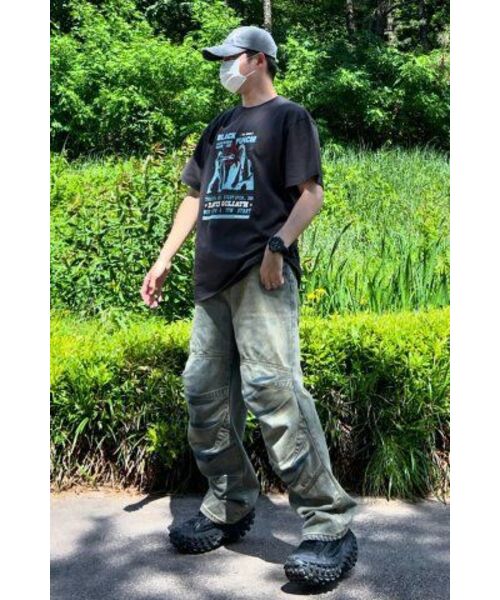 CACTUSDONUTMARKET(カクタスドーナツマーケット)の「Black Punch T-Shirt - Charcoal(Tシャツ/カットソー・メンズ・その他・MEDIUM/LARGE)」の10枚目の写真
