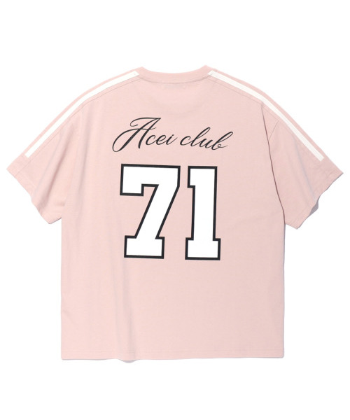 ACEI(アセイ)の「バシティ筆記体プリントTシャツ(WOMEN)ピンク(Tシャツ/カットソー・レディース・その他・SMALL)」の2枚目の写真