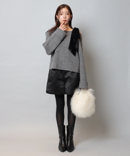 Apuweiser-riche(アプワイザーリッシェ)の「キュロットパンツ(その他パンツ・レディース・ブラック・0/1/2)」の3枚目の写真