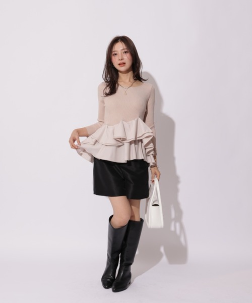 Apuweiser-riche(アプワイザーリッシェ)の「キュロットパンツ(その他パンツ・レディース・ブラック・2/1/0)」の5枚目の写真